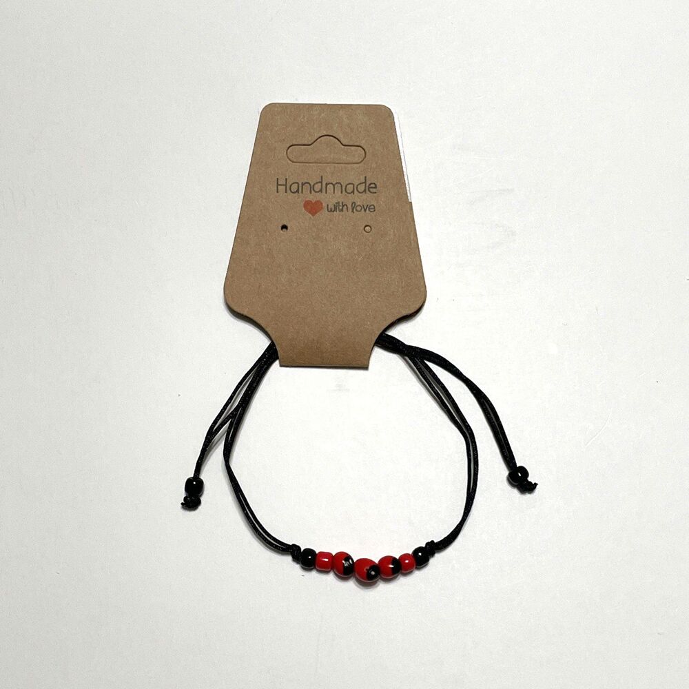 Huayruro Seed Bracelet Unisex from Amazonas Peru Good Luck & Protection Handmade